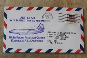 JET STAR - NASA -M.S.B.L.S. SHUTTLE TEST FLIGHT 2/27/1981 EDWARDS - Picture 1 of 1