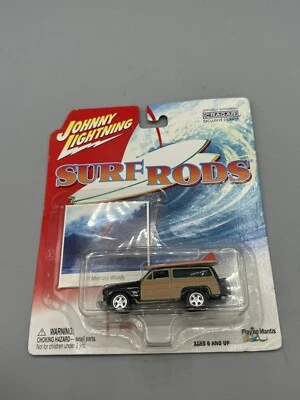 2003 Johnny Lightning Surf Rods 1950 Mercury Woody 1/64 - Image 1 of 4