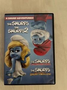 The Smurfs 1 and 2, A Christmas Carol, Smurfy Hollow (DVD, 4-film) - F1020 - Picture 1 of 4