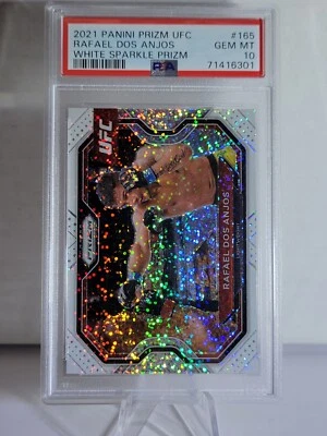 2021 Panini Prizm UFC White Sparkle Prizm Rafael Dos Anjos 💥PSA 10💥 POP 2💥 - Image 1 of 3