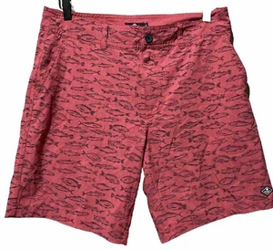 Sperry Shorts Mens Medium Red Board Shorts Performance Fishing - Picture 1 of 6