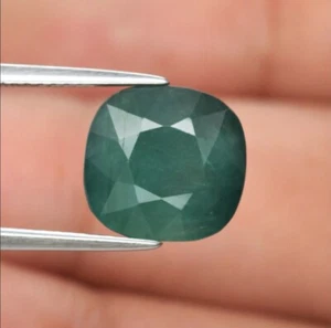 GRANDIDIERITE 6.11 ct Green Cushion 10.6x10.2x8.1mm Natural Untreated Madagascar - Picture 1 of 24