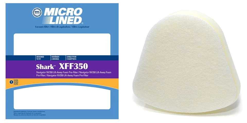 Shark Foam & Felt Filter Kit #XFF350 Navigator Lift Away Model Vacuum 470839 - Image 1 of 1