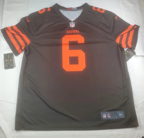 Cleveland Browns Baker Mayfield Color Rush Jersey Size XXL Legend Jersey NWT Cover