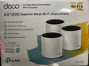 TP-Link Deco X25 AX1800 Dual-Band Whole Home Mesh Wi-Fi 6 System - Picture 1 of 2
