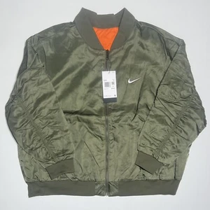 Nike Reversible Varsity Bomber Jacket Loose Fit Plus Women’s Size 2X FB3206-222 - Picture 1 of 8