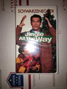 VHS Jingle All the Way  1997 TESTED Clamshell Case With Original Inserts HTF - Picture 1 of 3