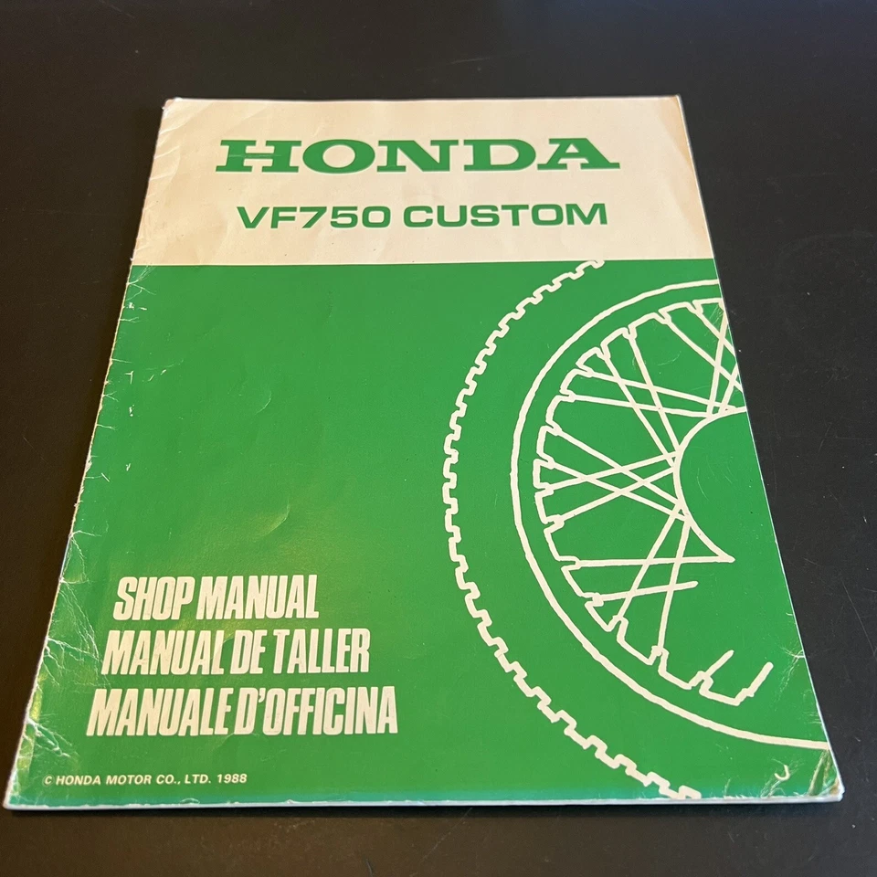 Honda VF750 CUSTOM OEM Genuine 1988 Supplement Workshop Service Shop Manual - Image 1 of 4
