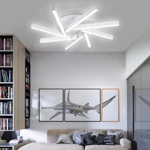 Modern LED Ceiling Light Dimmable Chandelier Light Fixture W/ Remote Control - Picture 1 of 12