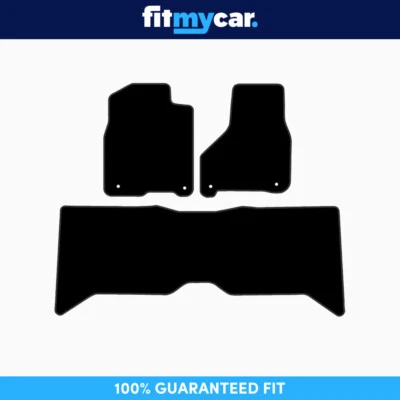 Alfombrillas negras para camioneta Dodge Ram 2500 doble cabina 2009-2017 Foto 1 de 4