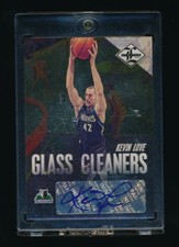 KEVIN LOVE 2010-11 LIMITED GLASS CLEANERS MATERIAL SIGNATURE AUTO 3/49 CAVALIERS