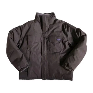 Patagonia Goose Down Puffer Coat Jacket Brown Parka No Hood Topley Mens XXL - Picture 1 of 7