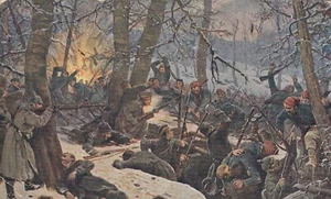 CARTOLINA *29 LA GRANDE GUERRA EUROPEA ATTACCO D'UNA TRINCEA TEDESCA NON VIAGG. - Imagen 1 de 2