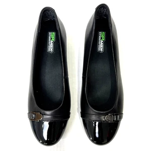 Zapato de trabajo SR Max Isabela para mujer negro estilo cuña punta suave antideslizante talla 8 - Imagen 1 de 7