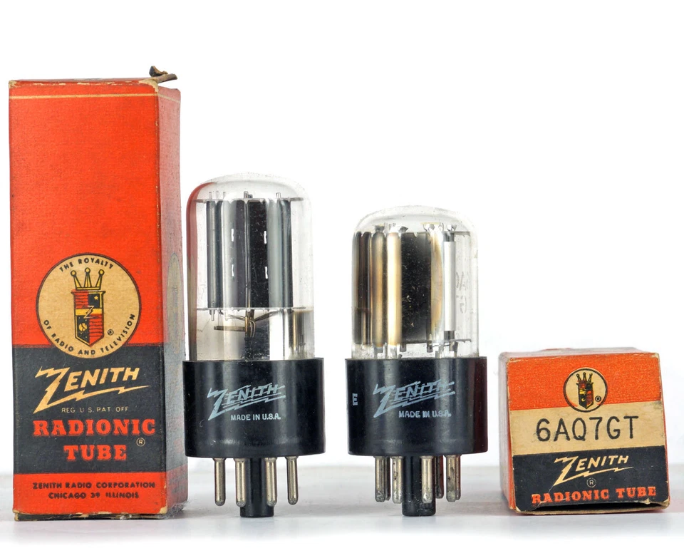 ONE 6AQ7GT/6AQ7 ZENITH NOS Tube Röhre Lampe Valvola Valvula 진공관 真空管 电子管 Valve - Image 1 of 1