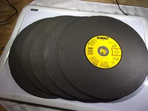 NEW 5pk. DEWALT 14" X 1/8" X 1" METAL CUTTING WHEELS # DWA8030 - Picture 1 of 3