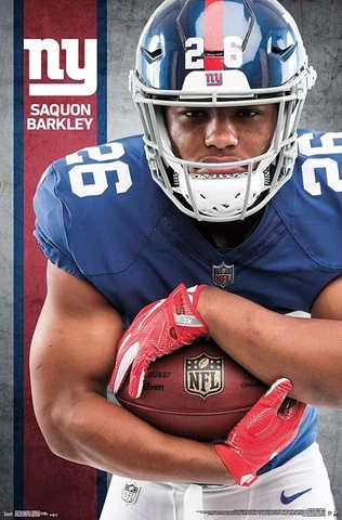 SAQUON BARKLEY New York Giants Running Back NFL Football 22x34 Wall POSTER Cover