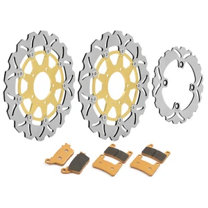 For Kawasaki Front Rear Brake Rotors Discs Pads ZX-10R Ninja 1000 2011-2015 2014 - Picture 1 of 14