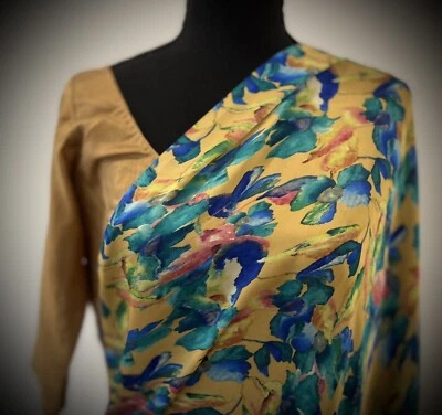 Saree (ready to wear)   With stitched blouse And Pati Coat - Image 1 of 4