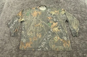 Vintage Jerzees T Shirt Mens XXL 2XL Mossy Oak Camo Long Sleeve Hunting Tee - Picture 1 of 12