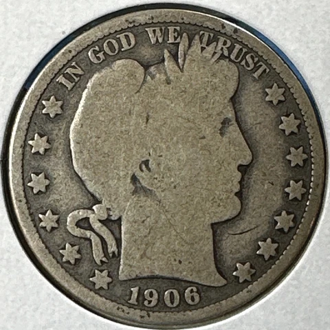 1906 50C Barber Half Dollar (75100) Cover