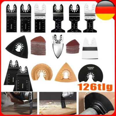 126x Sägeblatt Multifunktionswerkzeug Zubehör Set Multitool für DeWalt Makita DE - Bild 1 von 4
