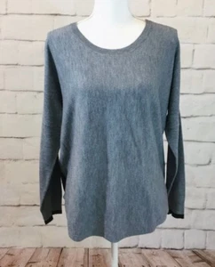 New Max Studio Women's Color Block Long Dolman Sleeve Scoop Neck Sweater Size M - Picture 1 of 5