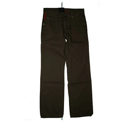 Signum Dalton Vaqueros Hombre Ocio Pantalón Comfor Amplio 31/32 W31 L32 Braun - Imagen 1 de 4