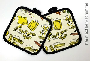 Topflappen 2-tlg. Ofenlappen Kochlappen Küchenzubehör Küche Kochen Baumwolle - Bild 1 von 1