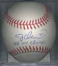 Jesse Orosco 1988 WS Champs Los Angeles Dodgers OML Autographed Baseball COA