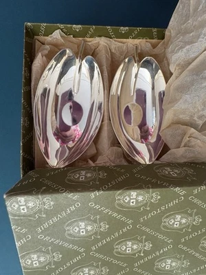 Deux Mini Coupes Feuille -Lino Sabattini pour Christofle. Gallia  1944 Boite New - Photo 1/4