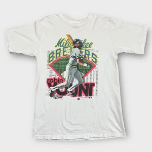 Vintage 90s Robin Yount Milwaukee Brewers Salem Sportswear MLB T-Shirt Large - Picture 1 of 9