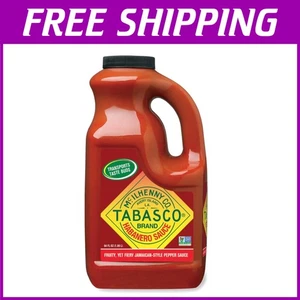Spicy Habanero Sauce Bulk Jug - Enhance Dishes with Caribbean Flavor 64 Fl Oz - Picture 1 of 8