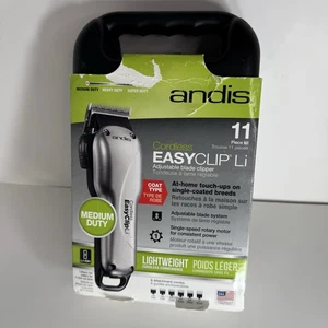 Andis Cordless EasyClip Li 11-Pc Clipper Set for Dog Grooming Medium Duty New - Picture 1 of 6