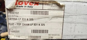 movex 11030102 CATENA LF 831 K 325FLAT -TOP CHAIN LF 831 K 325 - Picture 1 of 2