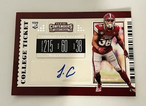 2019 Panini Contenders Draft Picks College Ticket Auto Johnathan Abram #186 - Picture 1 of 2