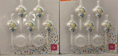 Pastel de Cumpleaños Unicornio VELAS ARCO IRIS Niñas Temática Fiesta Decoración 10 Piezas Foto 1 de 2