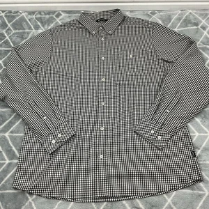 Rohan Bridgeport Shirt Men's Size Large Black Check Collared Button Up Walking - Picture 1 of 7