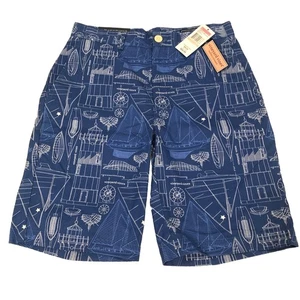 Neu VINEYARD VINES 9" Cape Dorsch Blaupause Breaker Shorts HERREN 28 CHINO BERMUDA - Bild 1 von 11