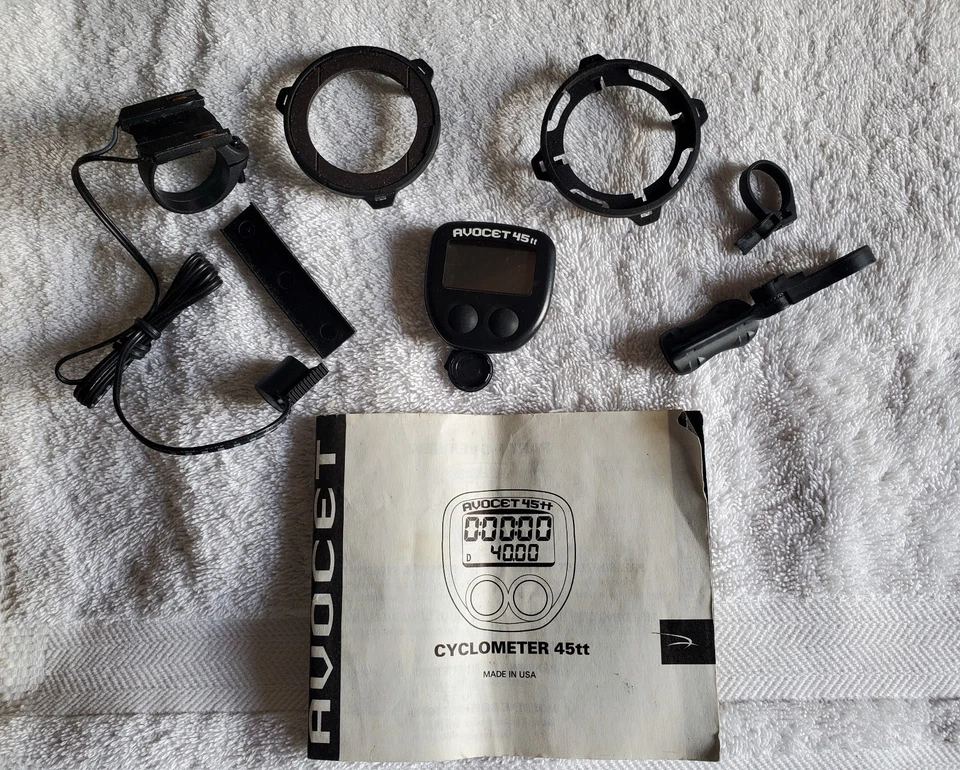 Винтажный циклометр 90-х Avocet 45 т.  Все оборудование, оригинальная коробка и руководство вкл.  - Изображение 1 из 1