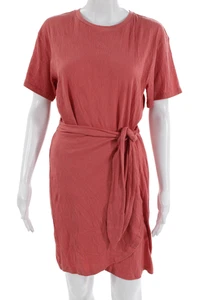 FRNCH Damen T-Shirt Wickelkleid Rosa Kurzarm zum Binden Größe XS - Bild 1 von 6