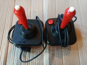 Vintage Joysticks Pair x2 WICO Command Control 9-pin DB9 Atari 2600/7800 - Picture 1 of 8