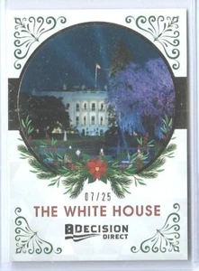 RARE 2020 DECISION ~ THE WHITE HOUSE "GOLD FOIL" HOLIDAY PARALLEL CARD #02 ~ /25 - Picture 1 of 2