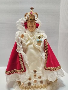 Vintage Kind Jesus von Prager Figur Gips Kreide Werke aus den 60er Jahren - Bild 1 von 10