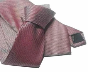 Cravate De Soie Bordeaux Changeante Avec Reflets M Italy Couleur Unie Ouvré Haut - Imagen 1 de 4