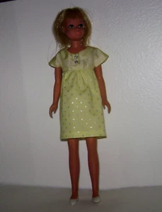 Vintage Style Hand Made Yellow Dress For Skipper, Barbie's Sister - Picture 1 of 4