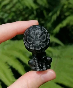 Onyx Crystal Spider Man Carving - 22g Protection Gemstone Marvel - Picture 1 of 7