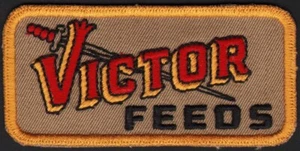 Vintage uniform patch VICTOR FEEDS sword pictured unused new old stock n-mint+ - Picture 1 of 2