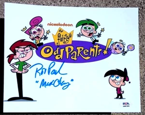 ROB PAULSEN The Fairly Oddparents SIGNED 8X10 Photo PSA/DNA NICKELODEON - Picture 1 of 2