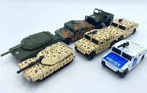 Matchbox Military vehicles lot of 7 camo and police, 1994 - Picture 1 of 11